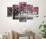 Wallity Cuadro Decorativo de MDF Multicolor de 5 Piezas